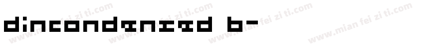 dincondensed b字体转换